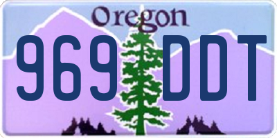 OR license plate 969DDT