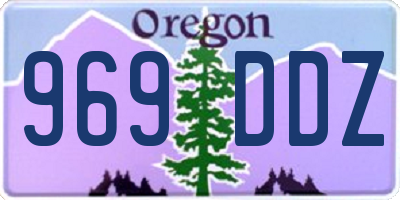 OR license plate 969DDZ