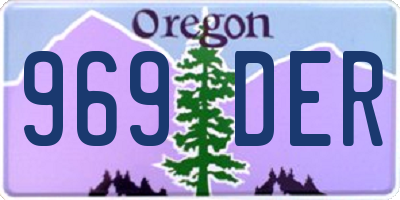 OR license plate 969DER