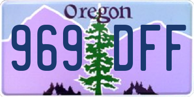OR license plate 969DFF
