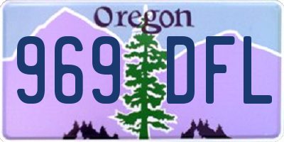 OR license plate 969DFL