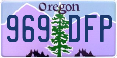 OR license plate 969DFP