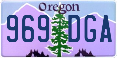 OR license plate 969DGA