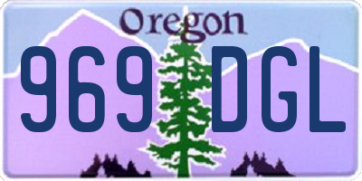 OR license plate 969DGL