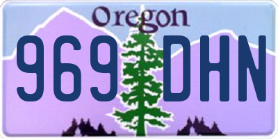 OR license plate 969DHN