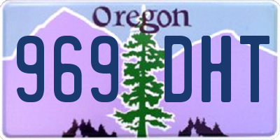 OR license plate 969DHT