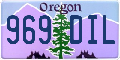 OR license plate 969DIL