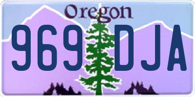 OR license plate 969DJA