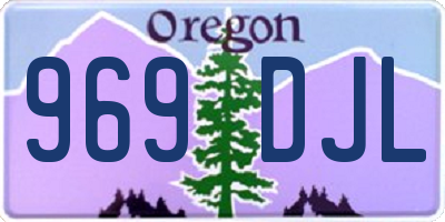 OR license plate 969DJL