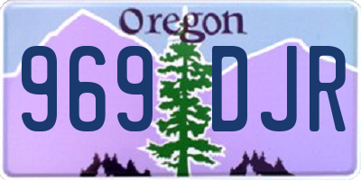 OR license plate 969DJR