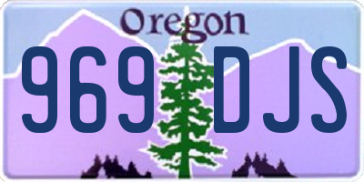 OR license plate 969DJS