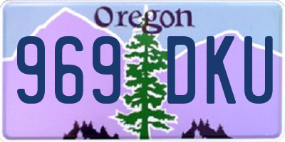 OR license plate 969DKU
