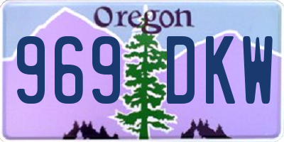 OR license plate 969DKW