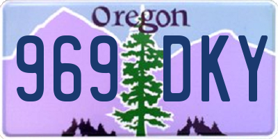 OR license plate 969DKY