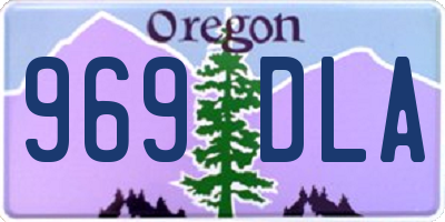 OR license plate 969DLA