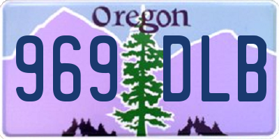 OR license plate 969DLB