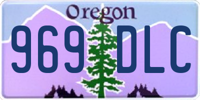OR license plate 969DLC