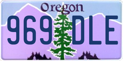 OR license plate 969DLE