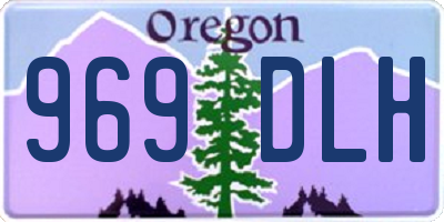 OR license plate 969DLH