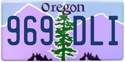 OR license plate 969DLI