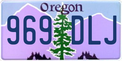OR license plate 969DLJ
