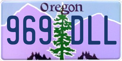 OR license plate 969DLL