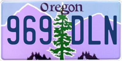 OR license plate 969DLN