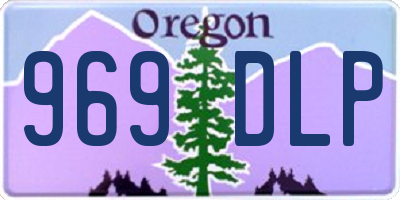 OR license plate 969DLP