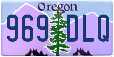 OR license plate 969DLQ