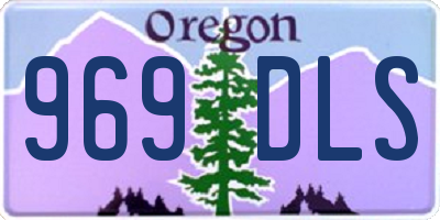 OR license plate 969DLS