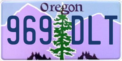 OR license plate 969DLT