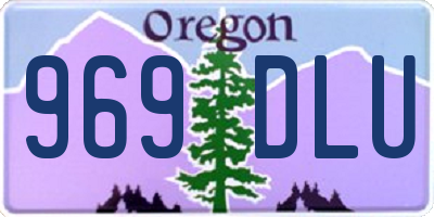 OR license plate 969DLU