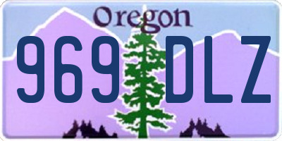 OR license plate 969DLZ