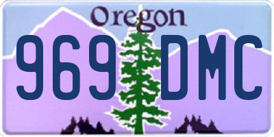 OR license plate 969DMC