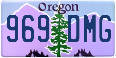 OR license plate 969DMG