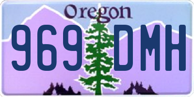 OR license plate 969DMH
