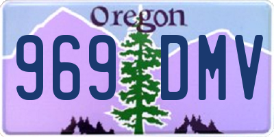 OR license plate 969DMV