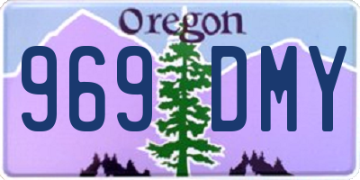 OR license plate 969DMY