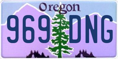 OR license plate 969DNG