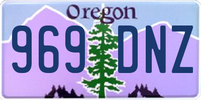 OR license plate 969DNZ