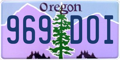 OR license plate 969DOI