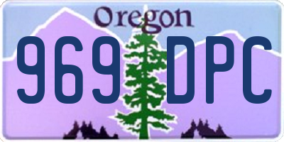 OR license plate 969DPC