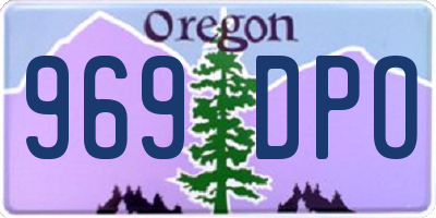 OR license plate 969DPO