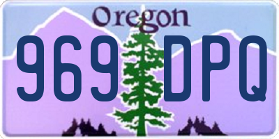 OR license plate 969DPQ