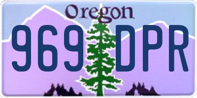 OR license plate 969DPR