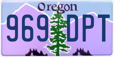 OR license plate 969DPT