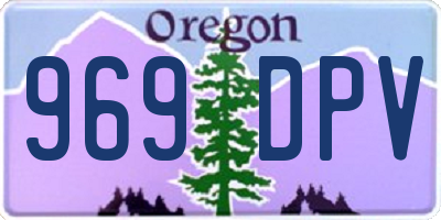 OR license plate 969DPV