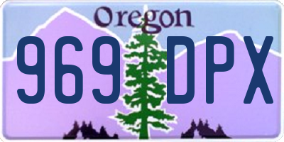 OR license plate 969DPX