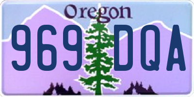 OR license plate 969DQA