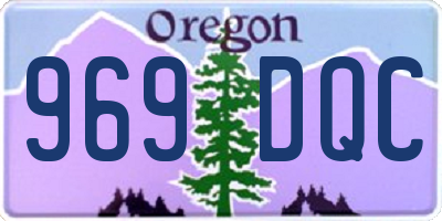 OR license plate 969DQC